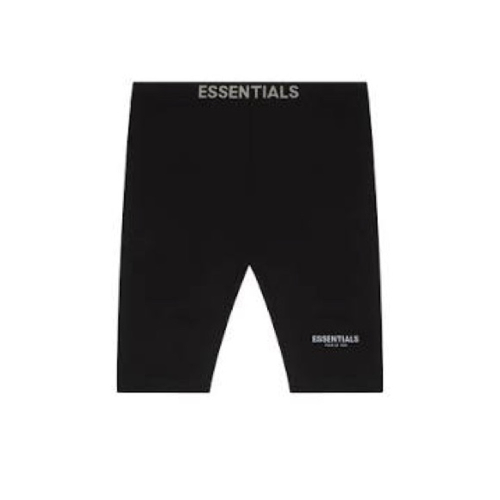 Fear of God Essentials black biker shorts